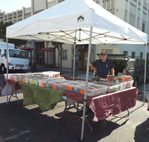 farmers' market book sales